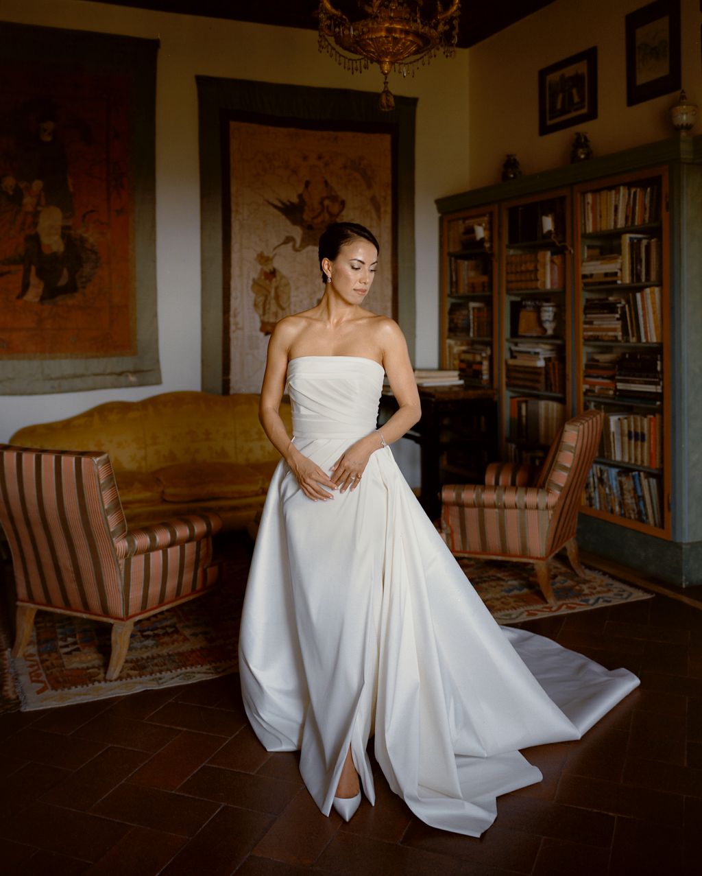 “Slipping into my custom Elie Saab dress felt like a dream I felt utterly regal. My bridal stylist Lydia Broad from...