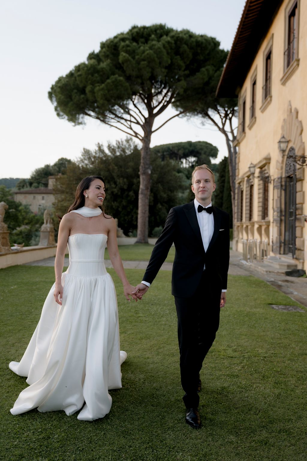 “Before dinner I changed into my second look a stunning corseted dropwaist gown by Floure an Australian designer as a...