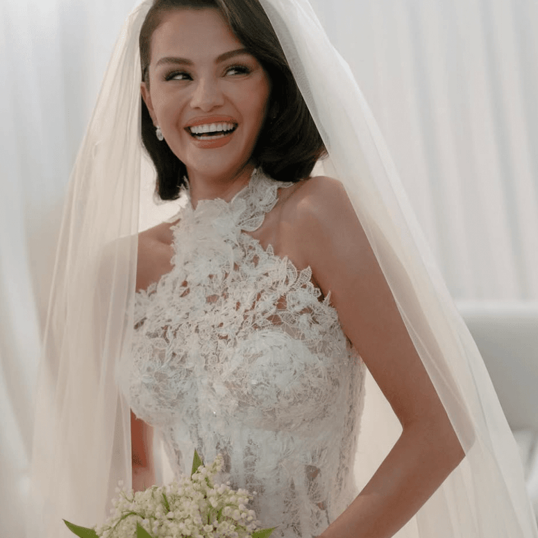 vestidos novia selena gomez